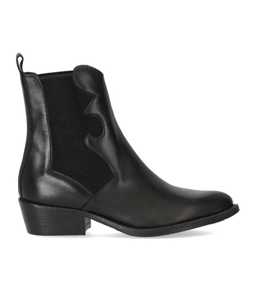  Duccio Del Duca Black Texan Bootie 
