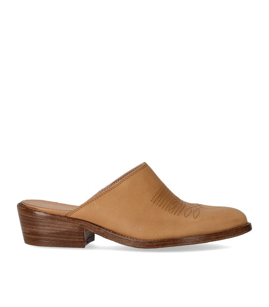  Duccio Del Duca Maverik Western Tan Mule 