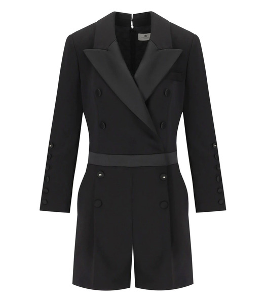  Elisabetta Franchi Black Double-breasted Jumpsuit 