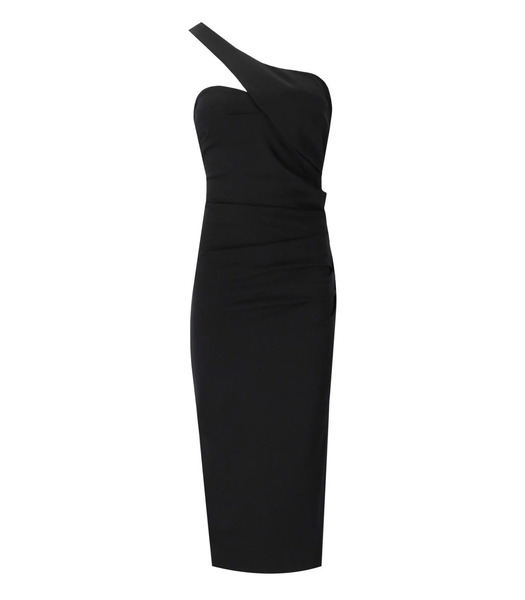  Essentiel Antwerp Ensue Black Midi Dress 