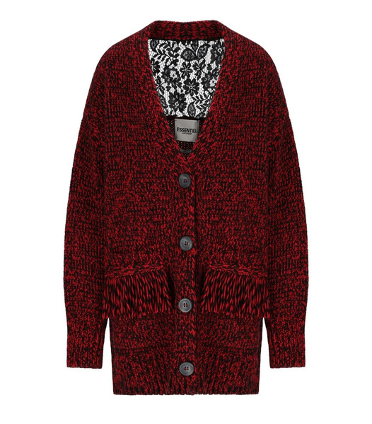  Essentiel Antwerp Inlace Red Cardigan 