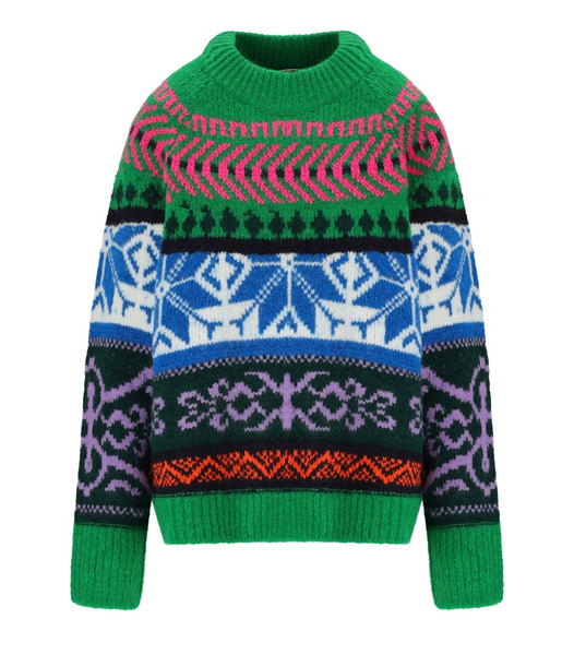  Essentiel Antwerp Irelando Green Crewneck Sweater 