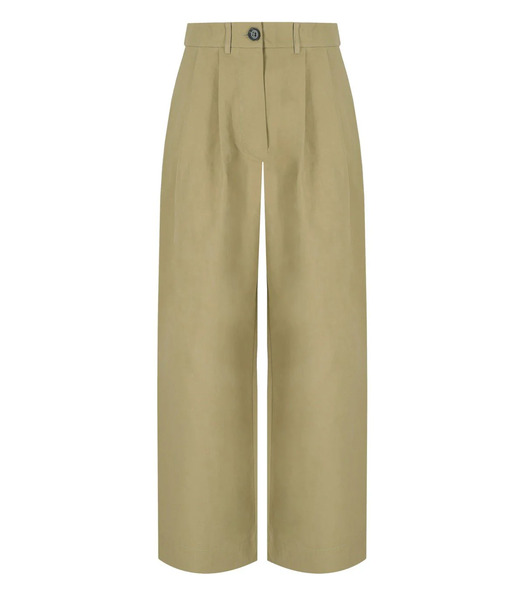 Essentiel Antwerp Jammer Beige Wide Leg Trousers 