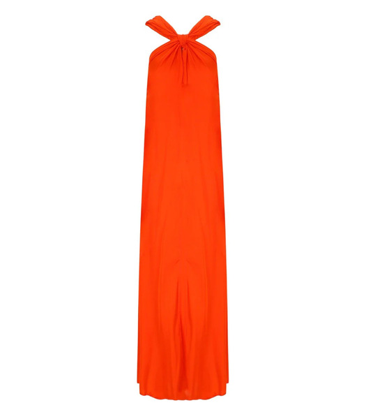  Essentiel Antwerp Jaycee Orange Long Dress 