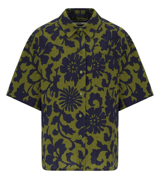  Essentiel Antwerp Jommy Green And Blue Shirt 