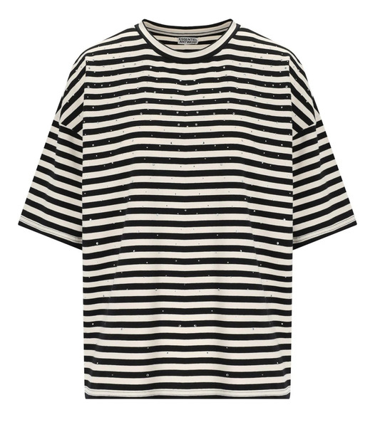 Essentiel Antwerp Joste White Striped T-shirt 