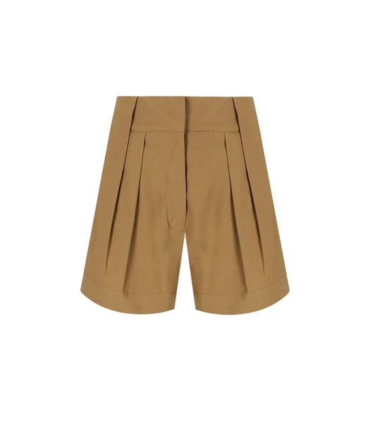  Federica Tosi Classic Khaki Shorts 
