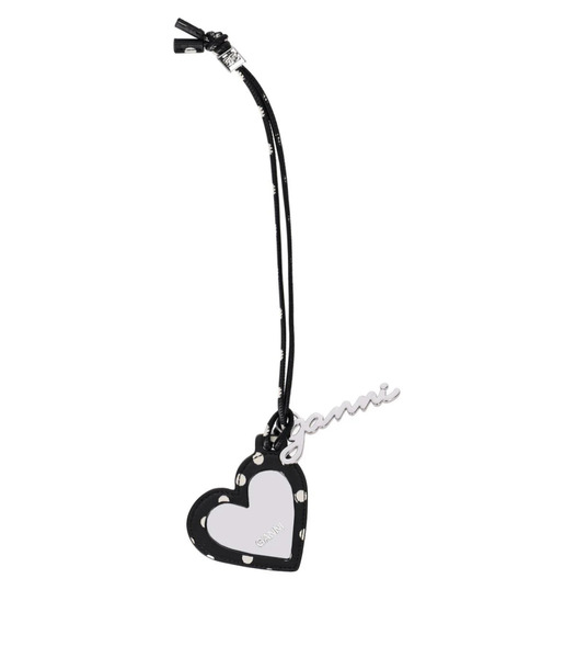  Ganni Bou Heart Polka-dot Print Charm 