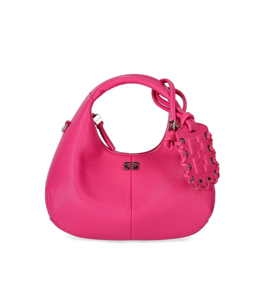  Ganni Mini Hobo Fucsia Handbag 