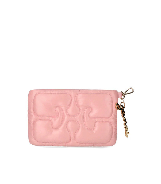  Ganni Pink Quilted Pochette 