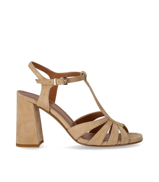  Guglielmo Rotta Jersey Beige Heeled Sandal 
