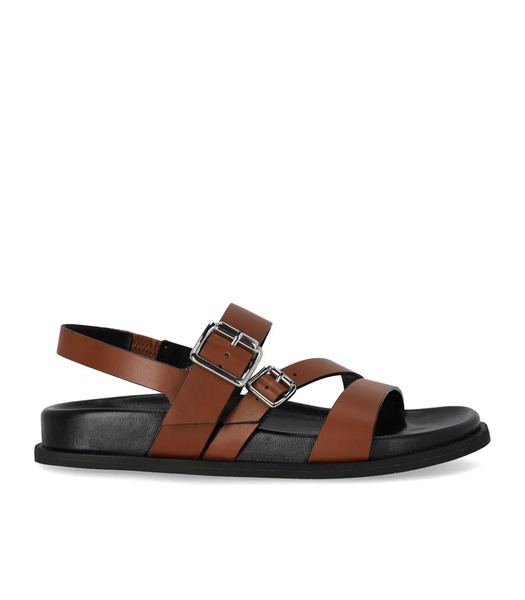  Guglielmo Rotta Tours Brown Flat Sandal 