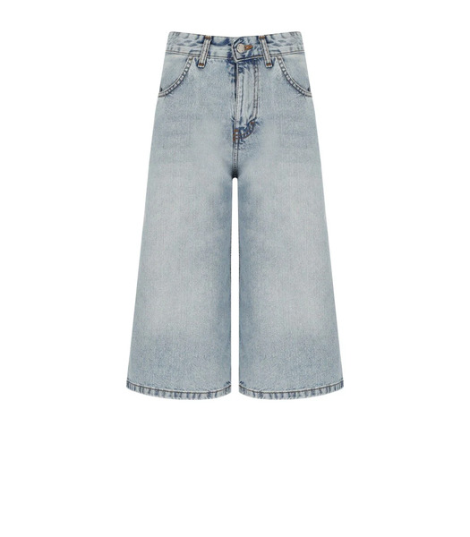  K.k. Light Blue Denim Bermuda Shorts 
