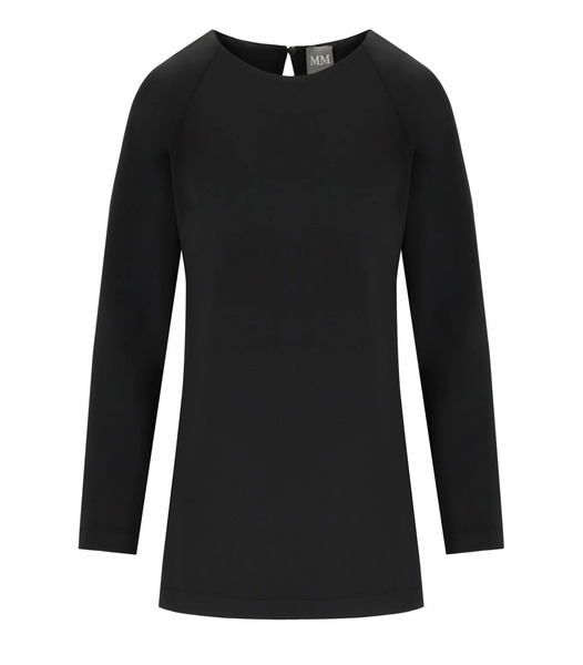  Mm Max Mara Undici Black Blouse 