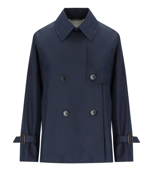  Max Mara Weekend Biglia Blue Short Trench Coat 