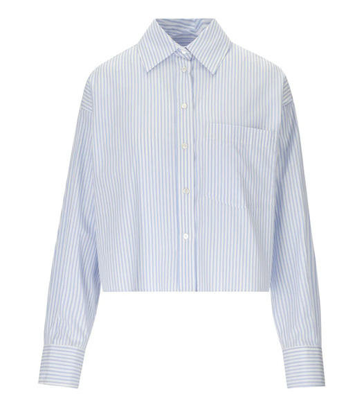  Max Mara Weekend Eden Light Blue Striped Shirt 