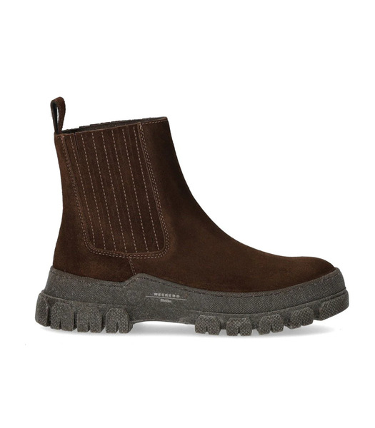  Max Mara Weekend Genepi Dark Brown Chelsea Boot 