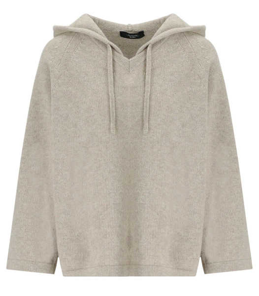  Max Mara Weekend Ghianda Beige Hooded Sweater 