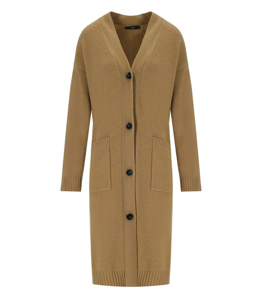  Max Mara Weekend Godezia Camel Long Cardigan 