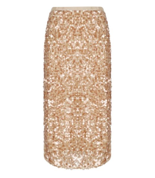  Max Mara Weekend Occhio Beige Midi Skirt 