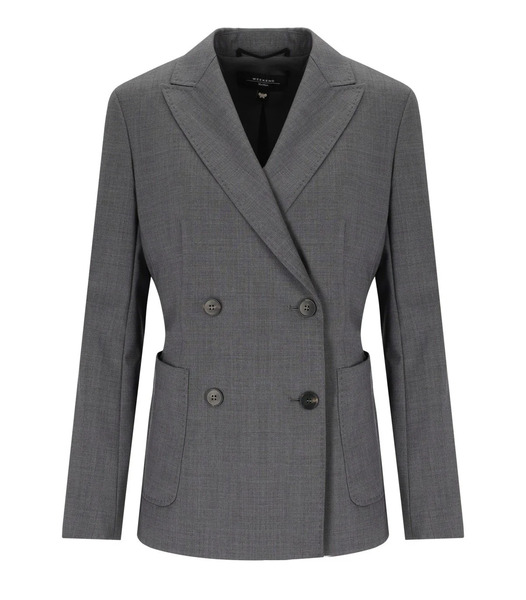  Max Mara Weekend Ornati Grey Double-breasted Blazer 