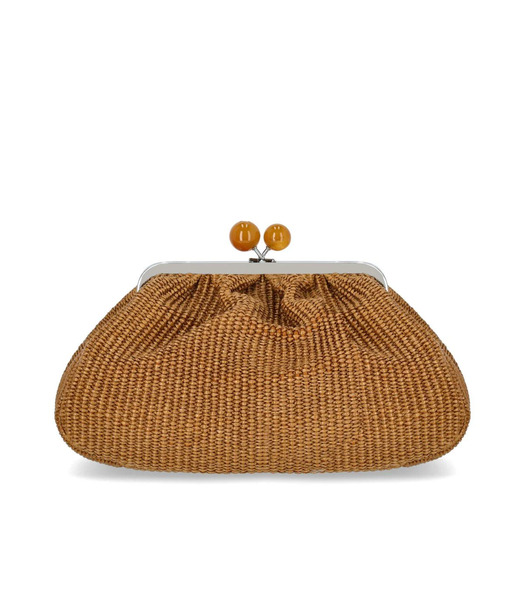  Max Mara Weekend Pasticcino Fortuna Medium Brown Clutch 