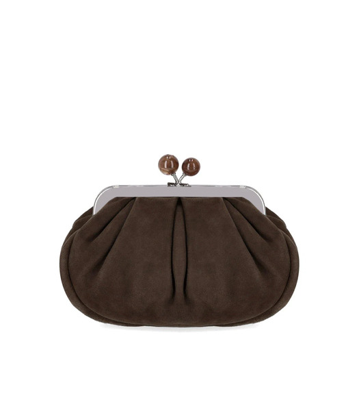  Max Mara Weekend Pasticcino Valois Small Brown Clutch 