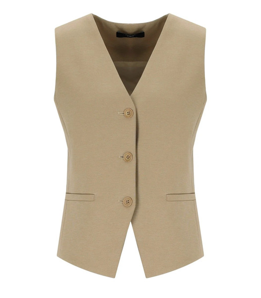  Max Mara Weekend Poggi Beige Waistcoat 