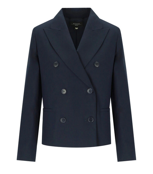  Max Mara Weekend Tappeto Blue Double-breasted Blazer 