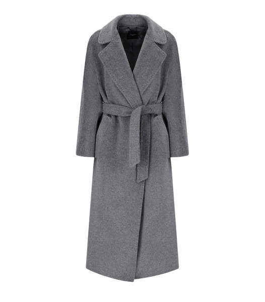  Max Mara Weekend Tempera Grey Belted Coat 