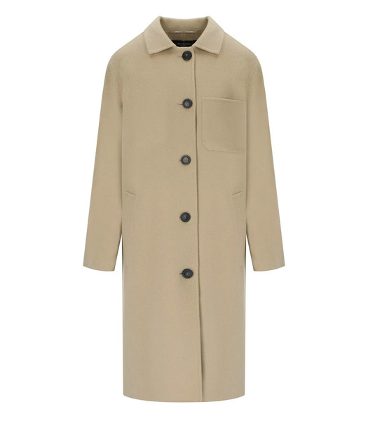  Max Mara Weekend Zenone Beige Single-breasted Coat 