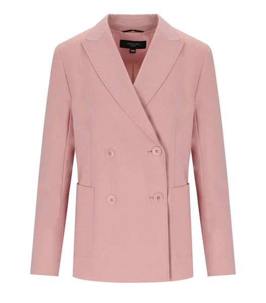  Max Mara Weekend Zinnia Pink Double-breasted Jacket 