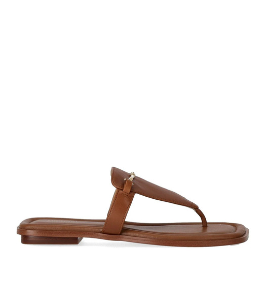  Michael Kors Lena Brown Thong Sandal 