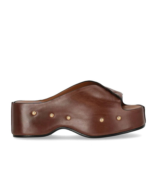  Miss Olivia Carola Coffee Mules 
