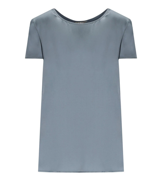  Mm Max Mara Cortona Grey Light Blue Blouse 