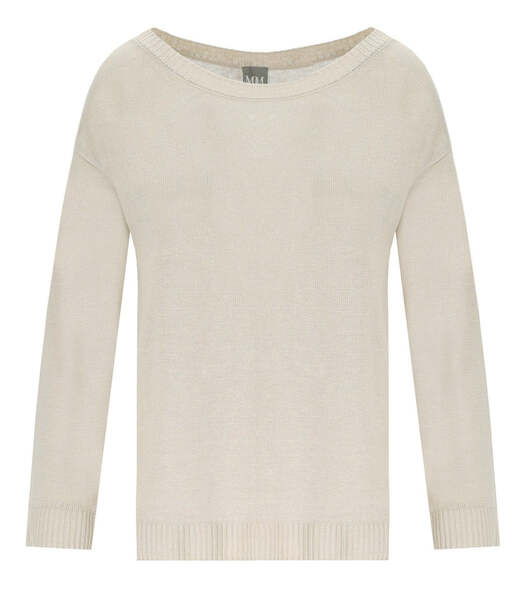  Mm Max Mara Dandy Beige Crewneck Sweater 