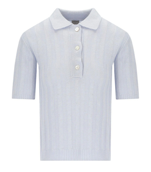 Mm Max Mara Rivetto Light Blue Polo Shirt 