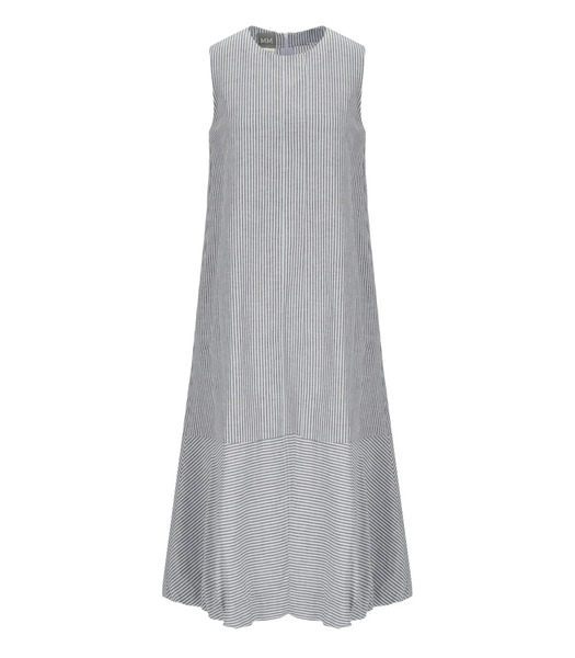  Mm Max Mara Sorriso Striped Long Dress 