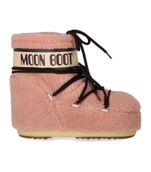  Moon Boot Icon Low Fleece Pink Snow Boot 