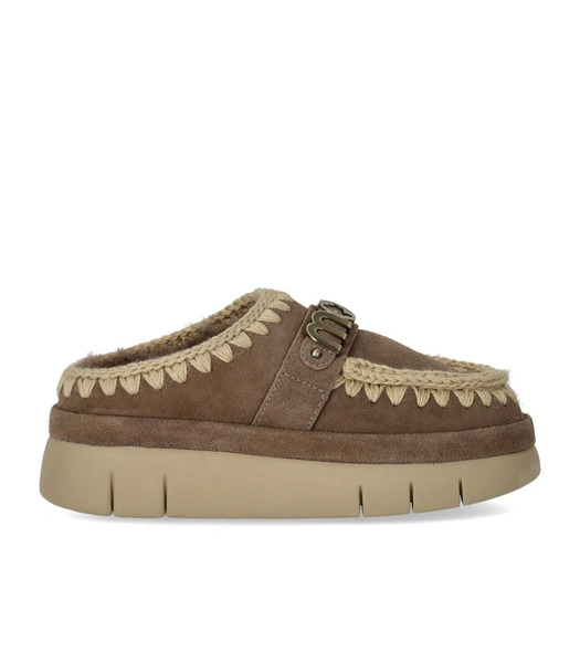  Mou Bounce Welt Suede Elephant Grey Clog 