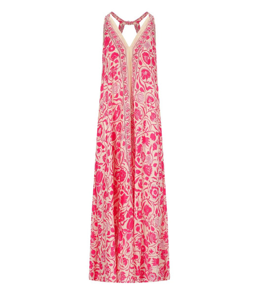  Pahiesa Formentera Fuchsia Long Dress 