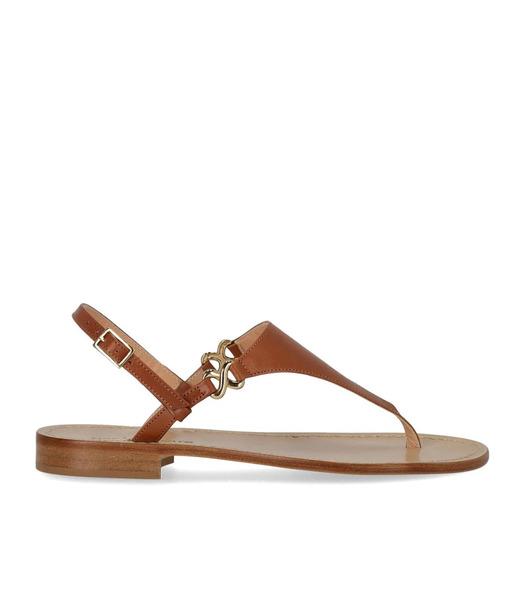  Paolo Ferrara Brown Thong Sandal 