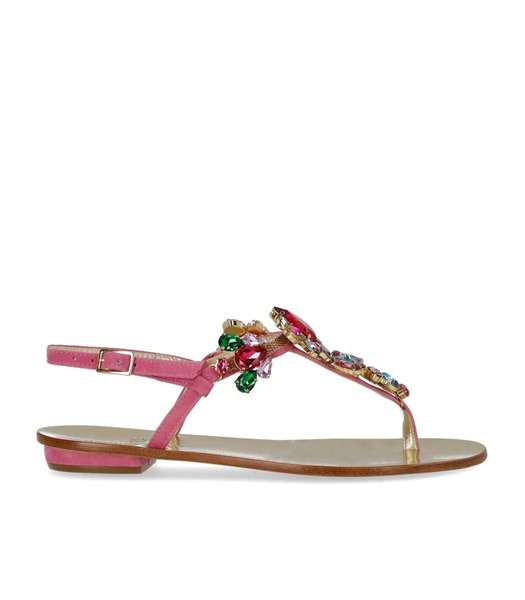  Paolo Ferrara Fuchsia Thong Sandal 
