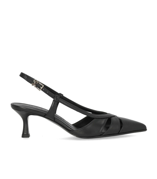  Sergio Levantesi Edda Black Slingback Pumps 