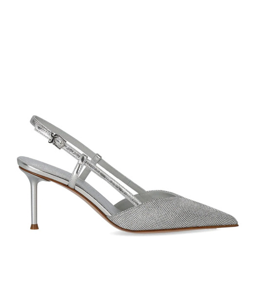  Sergio Levantesi Giulia Silver Slingback Pump 