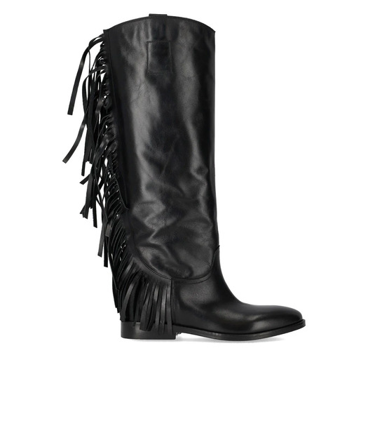  Strategia Black Fringed Boot 