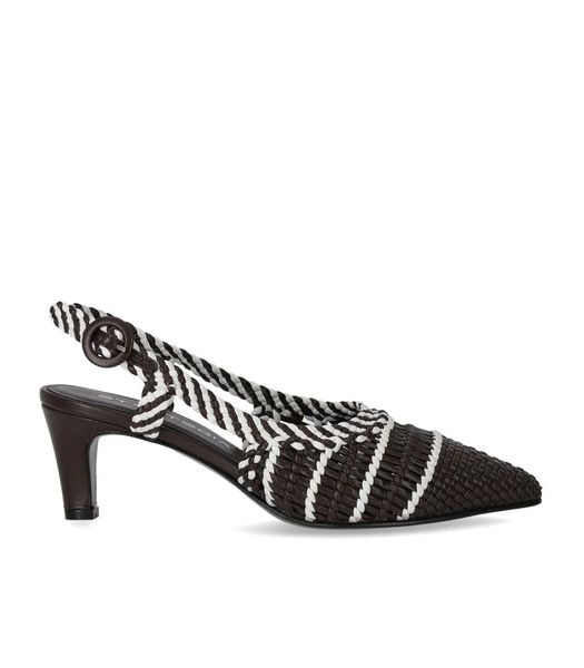  Strategia Brown Woven Slingback Pump 