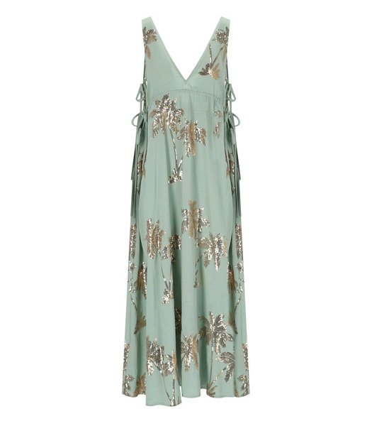  Traffic People The Last Song Aqua Green Long Dress 