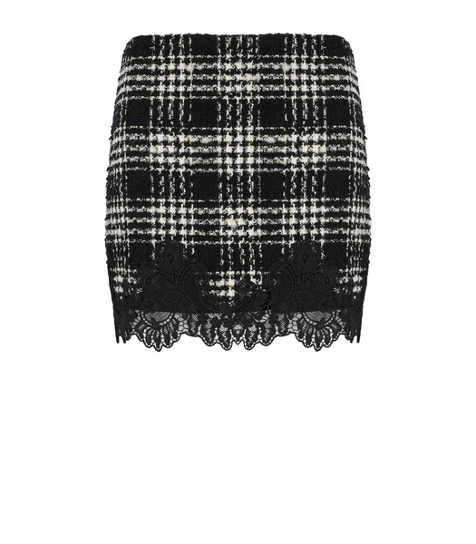  Twinset Black And White Check Skirt 