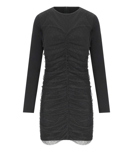  Twinset Black Plumetis Dress 